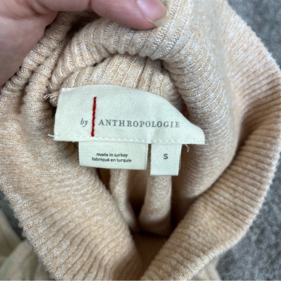 BY ANTHROPOLOGIE LACE UP MAXI TURTLENECK SWEATER TANK SIZE SMALL - Picture 11 of 11